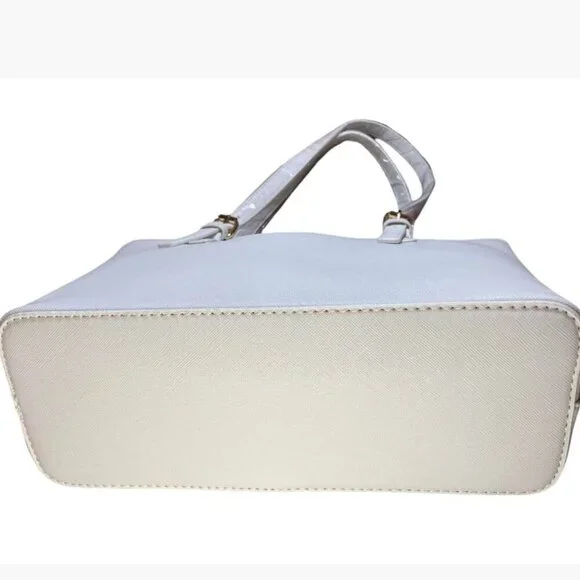 Valentino Orlandi Vegan Leather Tote and Wristlet Gold-Tone Hardware NWT - Picture 4 of 12